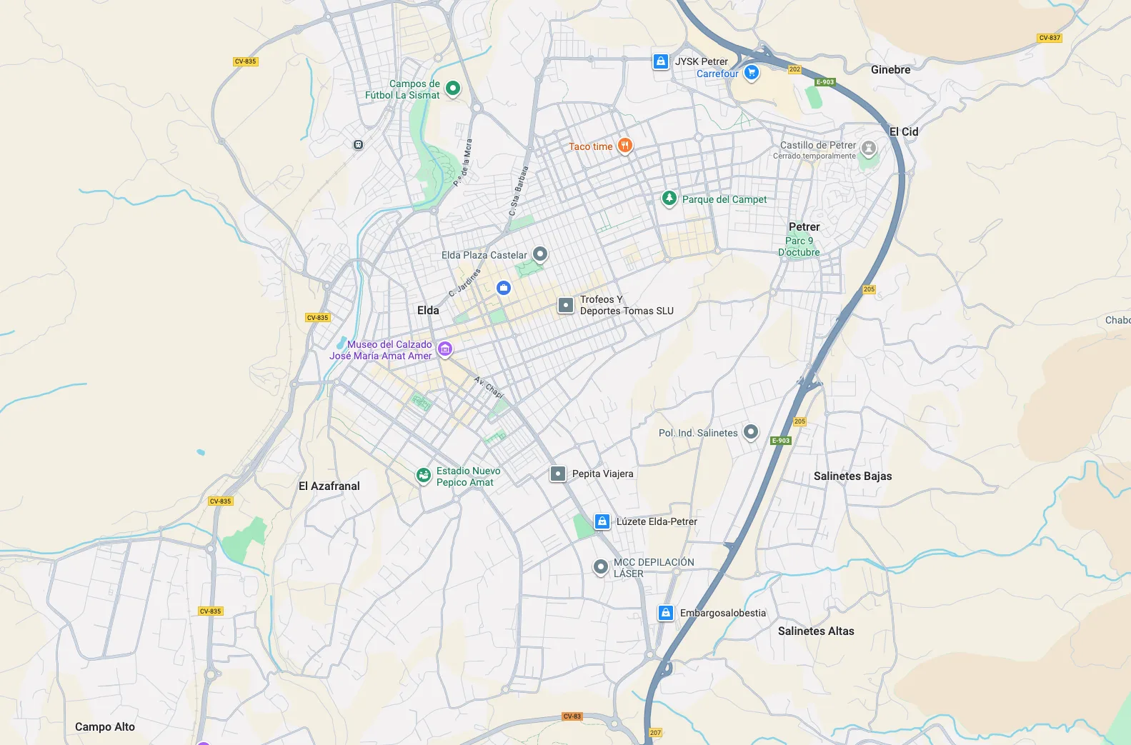 Zonas más buscadas por compradores en Elda y Petrer en 2025